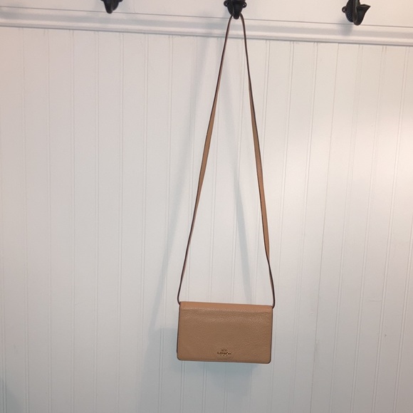 Coach vintage Anna fold over convertible crossbody in beige GVU some small stain - Picture 2 of 15